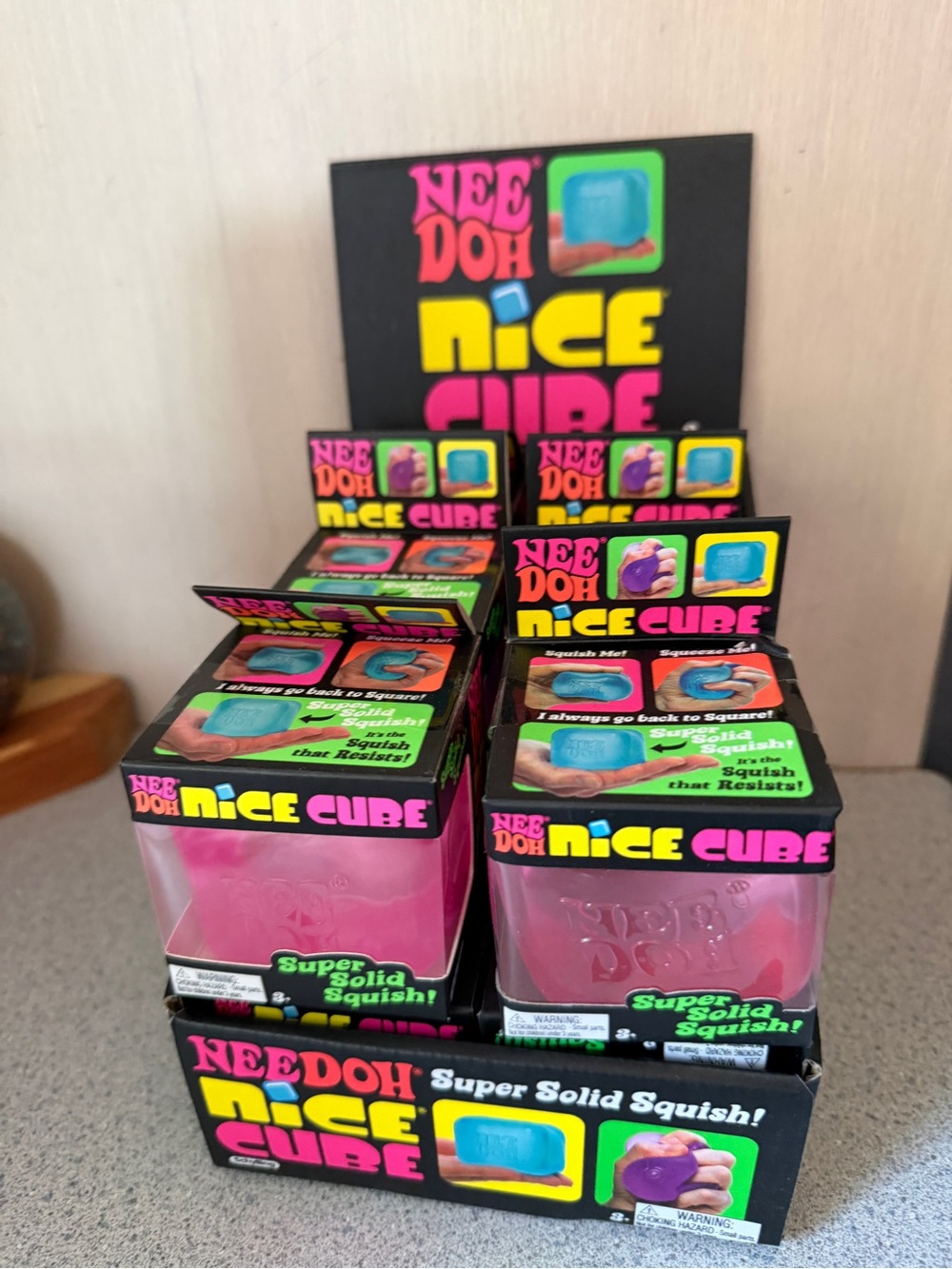 NeeDoh Nice Cube Kids Toy - Pink